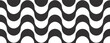 © Robin - Copacabana beach sidewalk, black and white geometric artistic seamless pattern