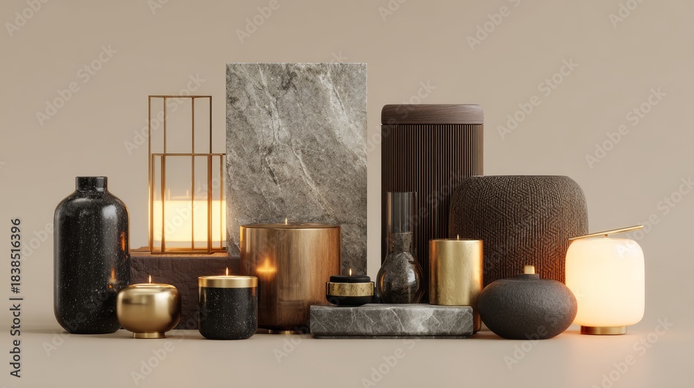 Create amazing projects with this set of stylish 3D interior items ...