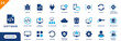 © icon - Software icon. Includes script, debug, API, web app, source code. Solid vector icon set.