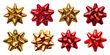 © Rawpixel.com - PNG Vibrant festive gift bows, element set on transparent background
