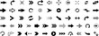 © MDARAFAT - Arrow icon set. Arrows big black set icons. Modern simple arrows. Collection different arrows