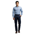 © Photos stock  2.0 - Man in blue dress shirt and dark pants isolated on transparent background