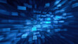 © PureStock - Technology cyberspace information datum blue abstract background digital block motion blur dynamic glow depth futuristic network pattern conceptual energy flow