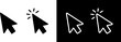 © Taslima - Cursor mouse click icon set. Click arrow icons, computer mouse click cursor icons, vector illustration eps file