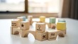 © stella5532 - Wooden blocks arranged in a circle symbolizing project management phases from kick-off to completion, representing ideas and execution