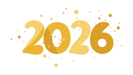 A Joyful Golden New Year 2026 Design with Elegant Sparkling Particles