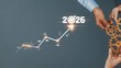 © InfiniteFlow - This image illustrates a collaborative effort in business growth, showcasing hands joining gears and a graph aimed at success in 2026. Ideal for corporate projects. Raster