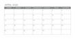 © BhandariProductions - Classic monthly calendar for 2026. week starts on sunday. simple april 2026 calendar template. new monthly planner design