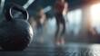 © marco - Kettlebell gym exercise