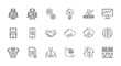 © Muddasar - Collection of artificial intelligence icons in outline style isolated on set of linear icons of robot, cloud and data