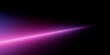 © wacomka - Abstract neon background. Sharp neon beam in glowing pink and purple tones, futuristic gradient light effect on black. Minimalist digital illustration