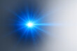 © ณภัทร วงค์มาวิวัฒน์ - Bright Blue Light: A radiant burst of bright blue light radiates outwards from a central point, evoking energy and brilliance