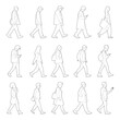© Artak - Collection of CAD drawnings of walking people vector templates for digital model of architecture and urbanism and design projects