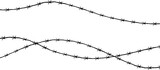 Barbed wire silhouette