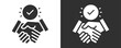 © AGE - Trust Icon Set Vector Collection Isolated In Black And White