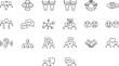 © its - Rating, Success, and Achievement Vector Icon Set: Star, Trophy, Quality, Premium, Excellence, Winner, Review, and Award Symbols, Line Art