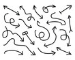 © Sumaiya3 - Doodle Arrows Collection – Curved, Swirl, and Direction Lines