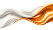 © Maksym - Silk Texture Waves with Orange and White Drapes