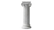 © mariadelcarmen - ia generated. Classic white marble column isolated on transparent background