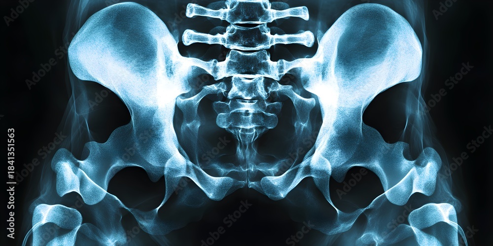 X ray of human lumbar spine and pelvic bones xray medical Stock ...