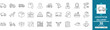 © MdAzizar - Logistics delivery line icon set featuring shipping cargo truck, warehouse freight box, courier distribution service, and order tracking map vector symbols