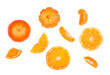 © Alexander - Tangerine and slices isolated on a white background, contour