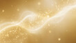 © AI-deas - Soft glowing digital mist with golden pixels creates holiday tech background for business greeting cards and festive messages