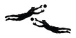 © Sunnn - Dynamic Silhouettes of Goalkeepers Diving to Make Crucial Saves During Soccer Action