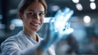 © Kateryna - Faceless female scientist in sterile lab coat gloves preparation for research futuristic biotechnology facility medical innovation concept healthcare technology