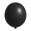 © Salman - 3d black balloon isolated
