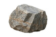 © hr-gold - Large natural stone boulder with rugged texture and earthy tones Isolated on a Transparent Background