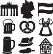 © vectorzking - A comprehensive collection of traditional german icons including landmarks and cultural symbols isolated on white background, Vector, illustration