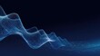 © Anca - An abstract digital wave form pulses with energy against a dark, dynamic backdrop, offering a visual representation of the connected world. ..Created with Generative AI, not depicting real subjects.
