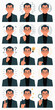 © vinod - Illustrations of a Man Expressing Various Emotions, Confusion, Problem Solving, Idea Generation, & Investigation in a Workplace Environment, Using Cartoon Style Vector Art for Presentations, Marketing