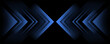 © syafira - Light effect of high speed movement of light speed arrow of blue glow. Dynamic movement of high speed arrow of light energy.