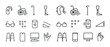 © Valentyna - Accessibility symbols: hearing aids, wheelchairs, canes, prosthe
