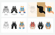 © SMFARHANTANVIR - Hands holding gift box icons and illustrations set in various styles