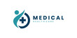 © Alyn - Abstract human medical cross healthcare logo design