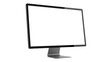 © Matej - Sleek modern computer monitor PNG isolated on transparent background, desktop display for graphic design and technology mockups