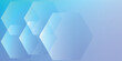 © Parohah - Blue Geometric Hexagon Background With Gradient Abstract Shapes For Tech, Business And Design