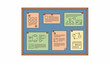 © Justlight - A bulletin board filled with inspirational quotes coding tips and upcoming events for students in the bootcamp.