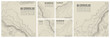 © RDVector - Map line topography and topographic pattern background with military paper texture and mountain terrain. Digital marine chart and vintage compass shape nautical for graphic design.