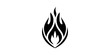 © edge - Vector illustration of a fire icon to indicate heat risk and fire hazard.
