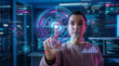 © Rendara Studio - Woman Activating Cyber Threat Defense Interface