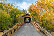 © cherylvb - Harrisburg covered bridge in Tennessee During Sunrise