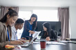 © Charlie's - Diversity Woman leadership asian business people training Teamwork meeting asian employees working together colleagues