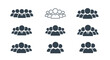 © yahya - Collection of stylized human figures representing teams and groups.