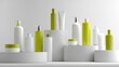 © Anat art - Display of Medical Product Packaging on White Podium Under Soft Lighting in a Clean Setting for Presentation