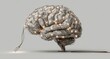 © tossi66 - Conceptual glowing brain connected to a power source