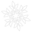 © Tetiana - Snowflake. Snowflake for coloring page. Winter symbol. Christmas ornament